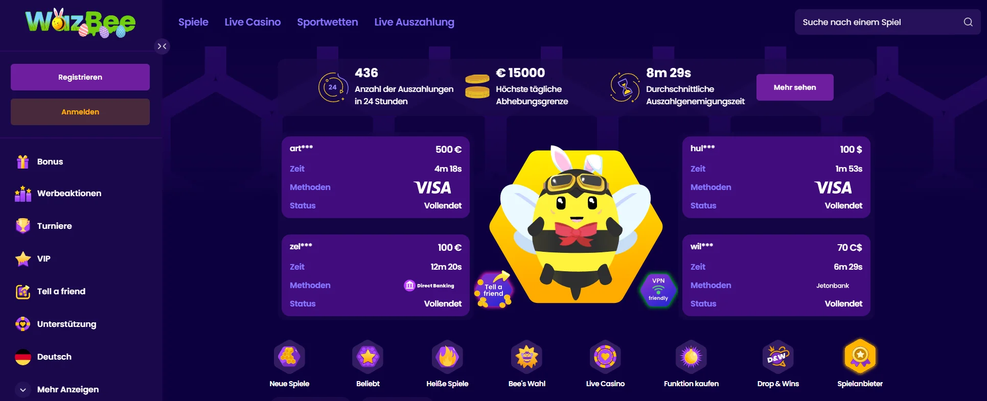 wezbee bonus